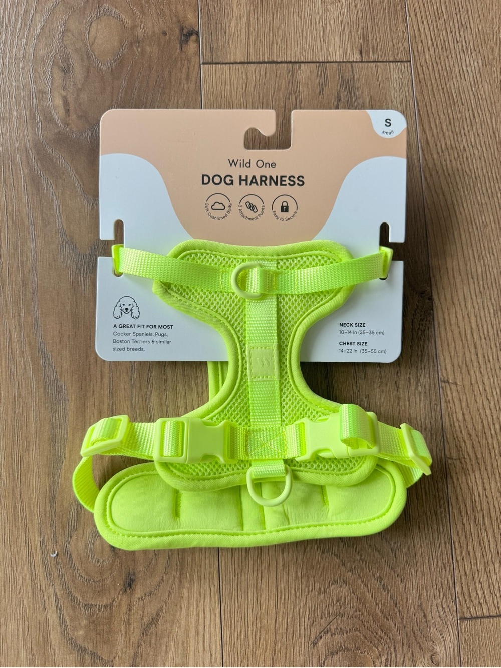 Wild One Neon Limeade Dog Harness - Small NWT